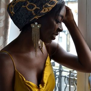 Vintage chandelier earrings
- Circa 1950s